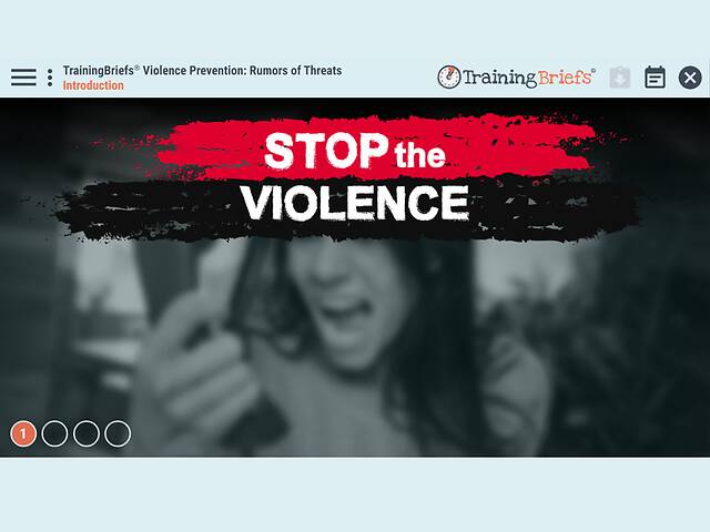 TrainingBriefs® Violence Prevention: Rumors of Threats