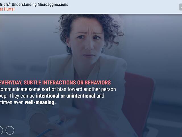 TrainingBriefs® Understanding Microaggressions