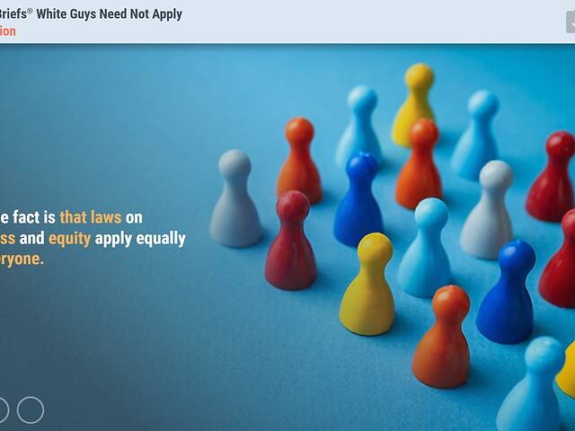 TrainingBriefs® White Guys Need Not Apply